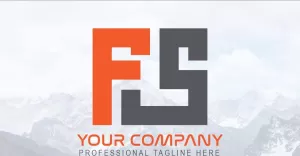 New Professional FS Letter Logo Design-Brand Identity