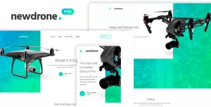Newdrone - Sale Page, Landing or Concepts PSD Templates