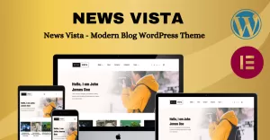 News Vista - Modern Blog WordPress Theme - TemplateMonster