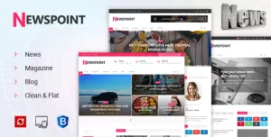 Newspoint - News, Magazine & Blogging HTML Template