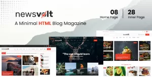 Newsvolt - Multipurpose News & Portal HTML Template