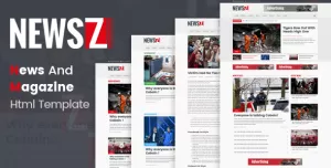 NewsZ - News & Magazine Html Template