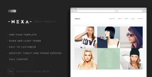 Nexa - Creative One Page Muse Template