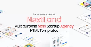 NextLand - Multipurpose Sass Startup Agency Html Website Template