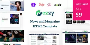 Nezzy - News and Magazine HTML Template