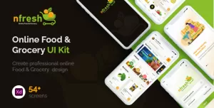 nfresh  XD Food & Grocery Mobile App UI Kit
