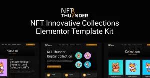 NFTThunder - NFT Innovative Collections Elementor Template Kit