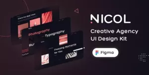 Nicol - Creative Agency Figma UI Kit
