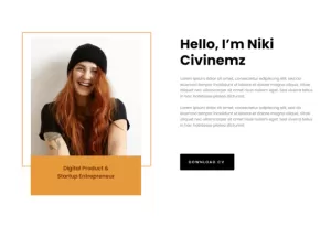 Nikicivi - Elegant CV/Resume & Portfolio Elementor Template Kit