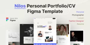 Nilos - Personal Portfolio/CV Figma Template