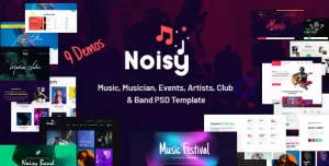 Noisy  Music PSD Template