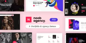 Noob - Agency and Portfolio PSD Template