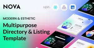NOVA  Multipurpose Listing Directory Theme Nextjs & React Template