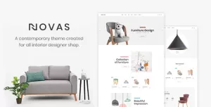 Novas  Furniture Store and Handmade Shop PSD Template