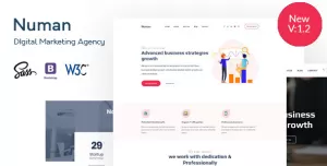Numan- Digital & Marketing Agency HTML Template