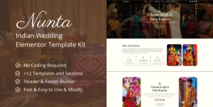 Nunta - Cultural Wedding Elementor Template Kit
