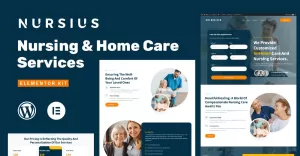 Nursius - Home Care & Private Nursing Services Elementor Template Kit
