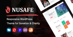 Nusafe  Responsive WordPress Theme for Donation & Charity