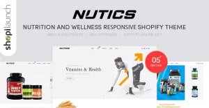 Nutics - Nutrition and Wellness Responsive Shopify Theme