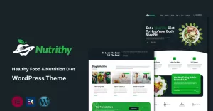 Nutrithy - Healthy Food & Nutrition Guide WordPress Theme