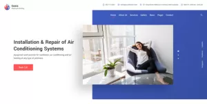 Oasis - Heating & Air Conditioning Figma Template