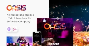 OASIS - Night Club Responsive Website Template