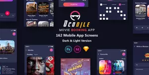 Ocodile - Movie Booking Mobile App UI
