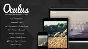 Oculus - Fullscreen WordPress Blog