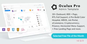 Oculux - Bootstrap 4.5.0 Admin Dashboard Template & UI KIT