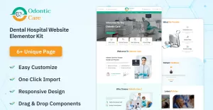 Odontic Care - Dental Hospital Website Elementor Kit