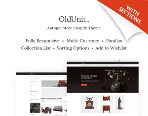 OldUnit. - Antique Store Shopify Theme - TemplateMonster