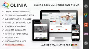 Olinia - Business Multipurpose WordPress Theme - Themes ...