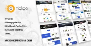 Ombligo Shop - Multi Concept Motor & Cycle PSD Templates