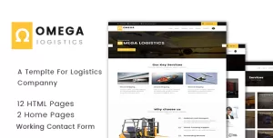 Omega - Logistics  and Transportation  HTML Template