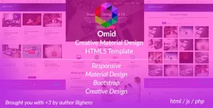 Omid - Corporate Material Design Website Template