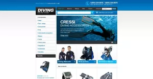Online Diving Store VirtueMart Template - TemplateMonster