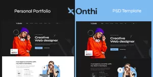 Onthi - Personal Resume PSD Template