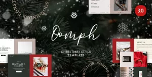 Oomph - Christmas Style Coming Soon & Landing Page Template