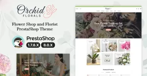 Orchid Florals Flowers and Gifts PrestaShop Theme