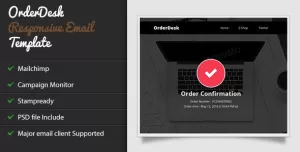 OrderDesk - Responsive Email Template with Stampready Builder