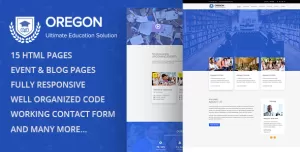 Oregon - Education  MultiPage HTML Template