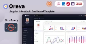 Oreva - Angular 17+ Admin Dashboard Template + UI Kit
