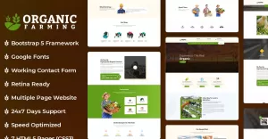 Organic Farm HTML Website Template