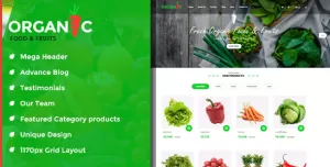 Organic Food and Fruits is modern OpenCart Theme