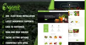 Organic Food Farming WooCommerce WordPress Theme