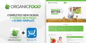 Organic Food - Responsive Joomla Template