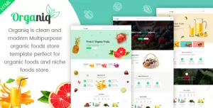 Organiq - Organic Food Store & eCommerce  HTML Template