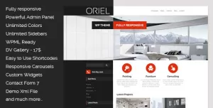 ORIEL - Responsive Interior Design WordPress Theme