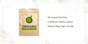 Origano -  Organic Store PSD Template