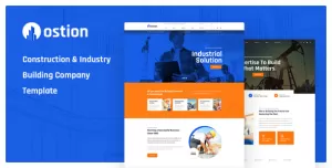 Ostion - Construction & Industry Building Company PSD Template